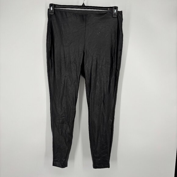 Vince Camuto Women's Stretch Faux-Leather Skinny Leggings Black Size 1X NWT $89 - Picture 2 of 6